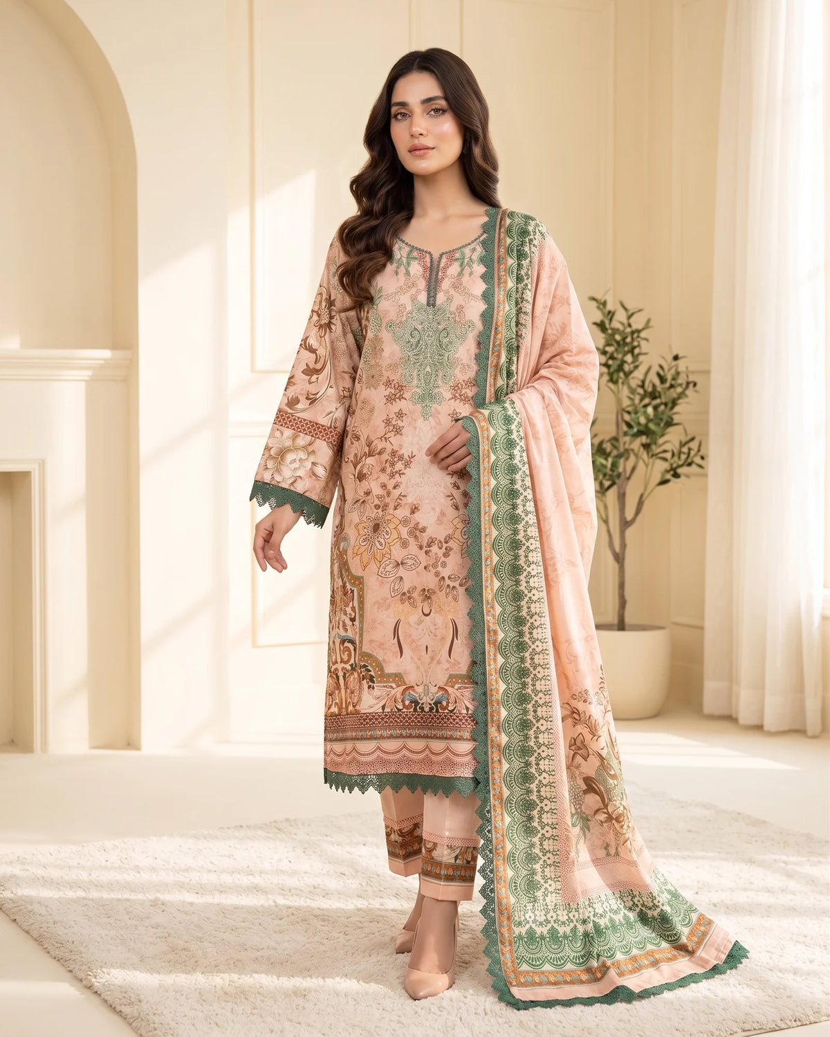 Exclusive Designer Dresses with dupatta & Bottom