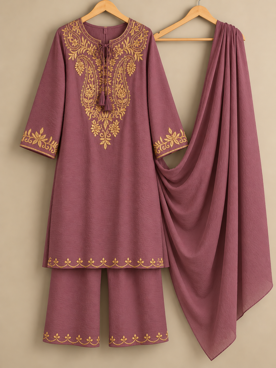 Onion Embroidered Co-ord Set
