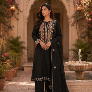 Imported Fabric – Kashmiri work with Dupatta