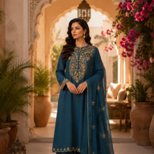 Imported Fabric – Kashmiri work with Dupatta