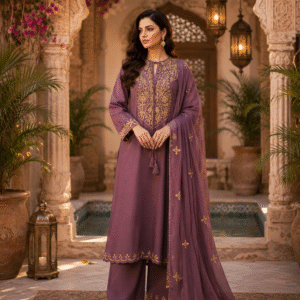Imported Fabric – Kashmiri work with Dupatta