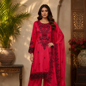 Shop Exclusive Designer Dresses with dupatta & Farshi Bottom