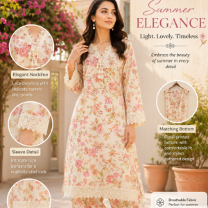 Cotton Fabric - Printed with Dupatta