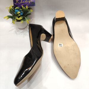 Black Bellies Block Heels