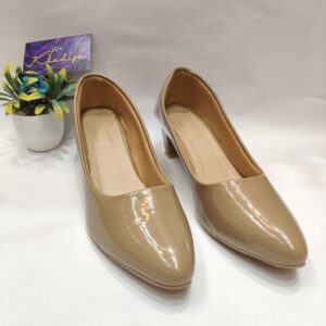 Beige Bellies Block Heels
