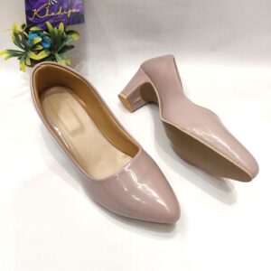 Nude Pink Bellies Block Heels