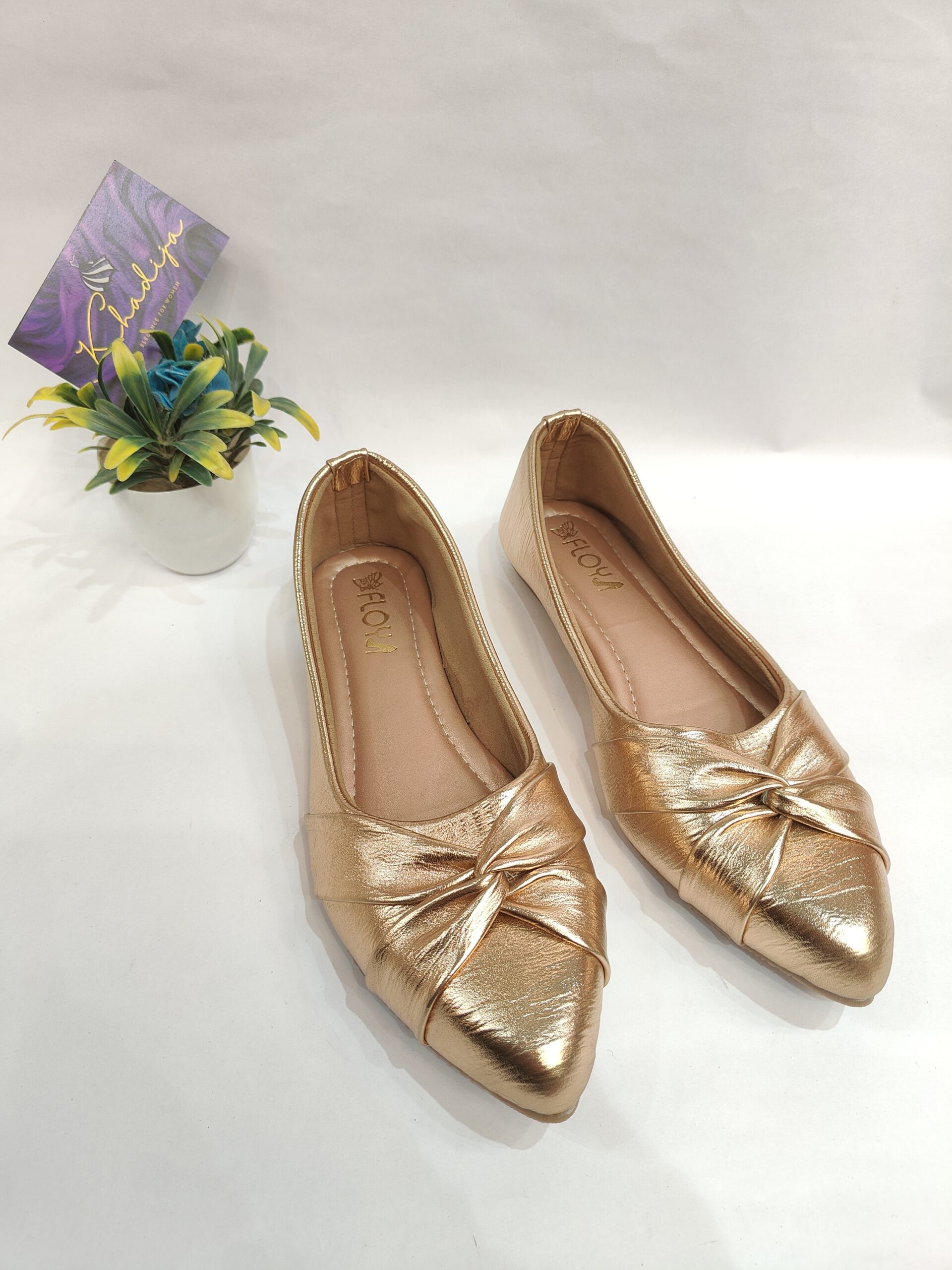 Comfort Luxe Flat Bellies - Rose gold